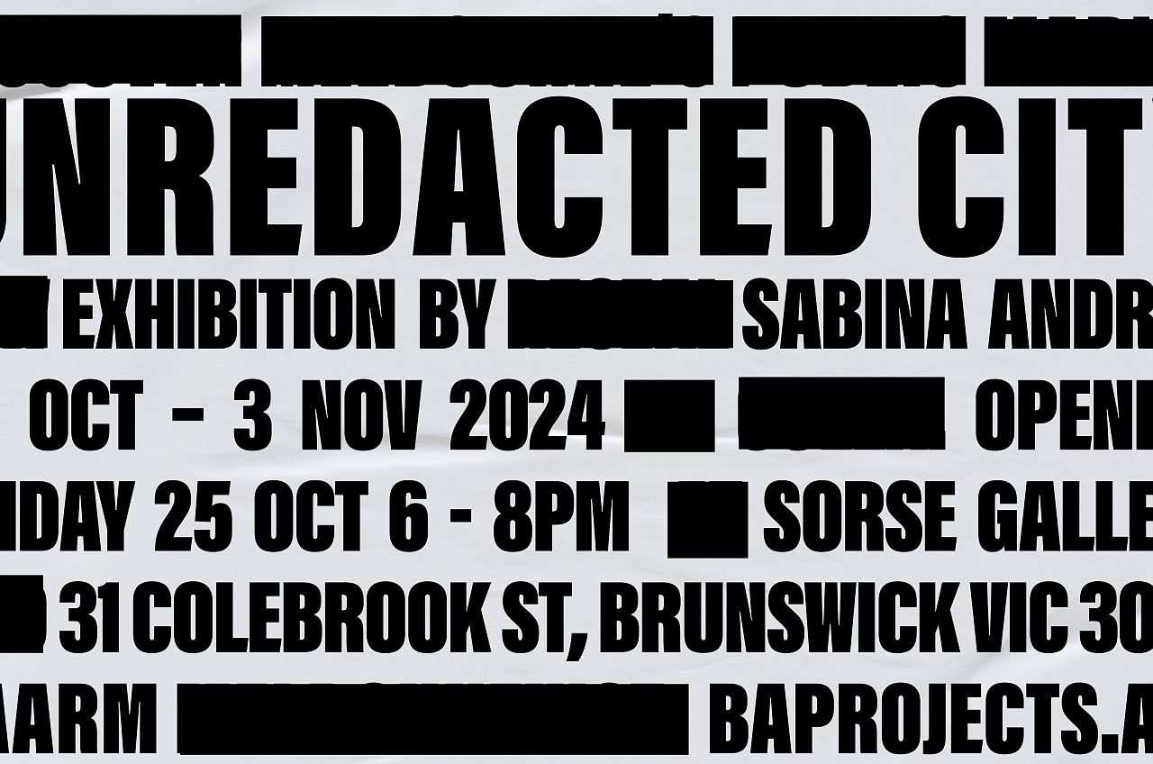 Black Art Projects UNREDACTED CITY